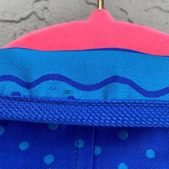 Nina Mclemore Women's Blue Striped Silk Jacket Size 2 Casual Spring - Picture 11 of 11